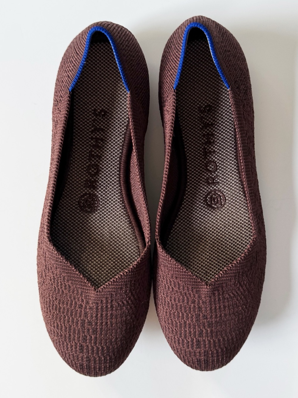 Rothy’s Truffle Brown Python Round Toe Ballet Flat | 7 - Picture 2 of 12